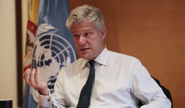 El jefe de misión de Naciones Unidas en Colombia, Fabrizio Hochschild.