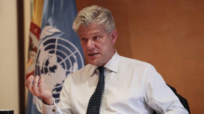El jefe de misión de Naciones Unidas en Colombia, Fabrizio Hochschild.