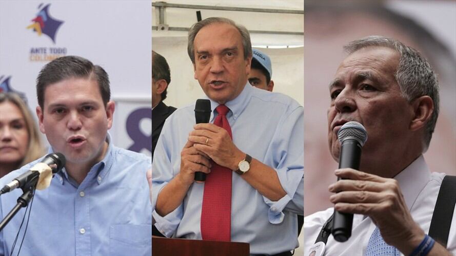 La búsqueda del Partido Conservador por un candidato presidencial se intensifica. En foto: Juan Carlos Pinzón, Luis Alfredo Ramos y Alejandro Ordóñez. Foto: Colprensa