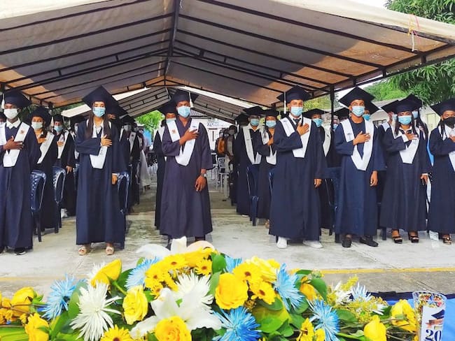 De los graduandos 44 hacen parte del Programa Jóvenes y Adultos y 16 por su alto desempeño académico y mejor ‘Prueba Saber’