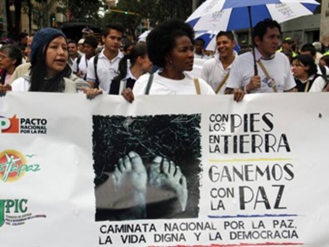 En fotos: Caminata nacional por la paz, la vida digna y la democracia