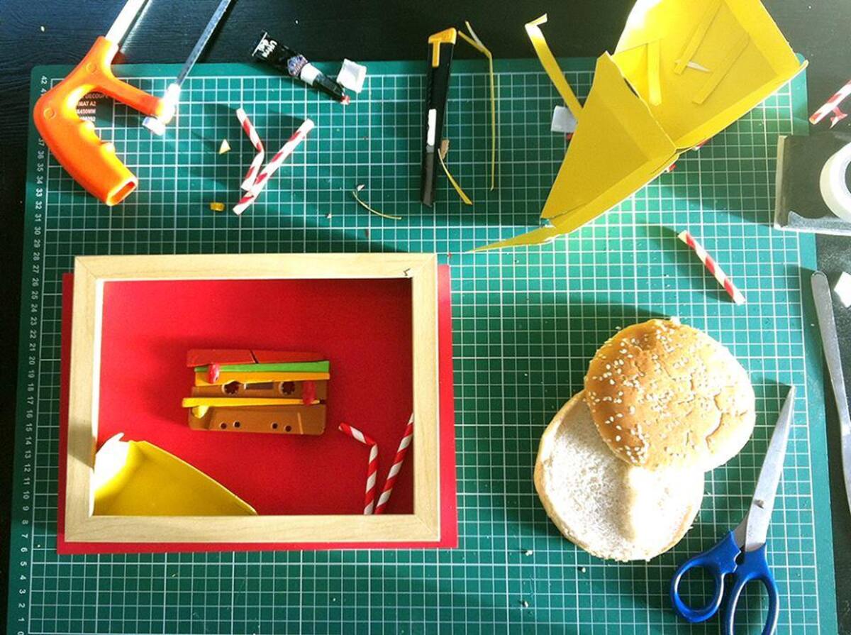 Benoit Jammes hace una propuesta artística con materiales reciclables.