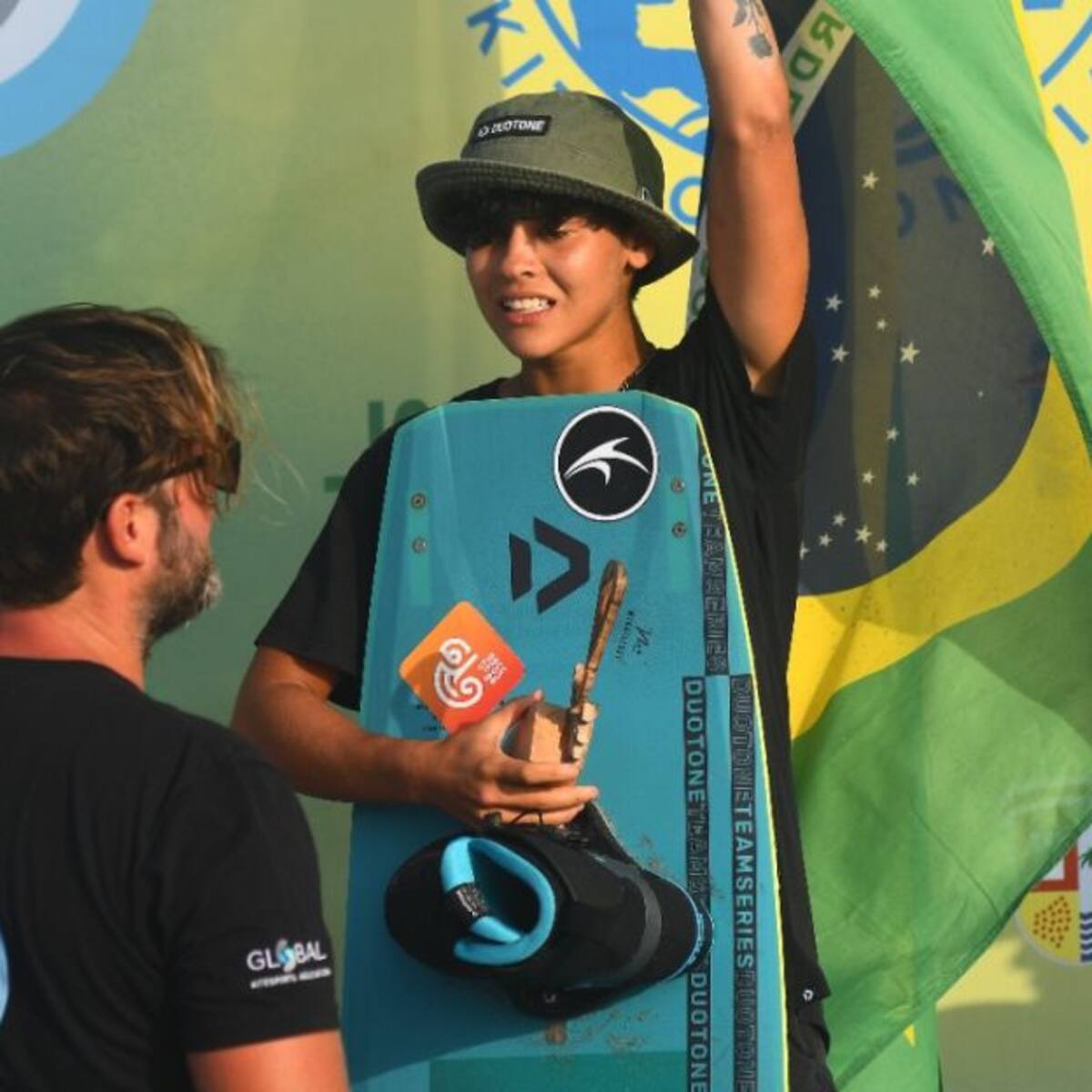 Brasil se quedó con el primer puesto en la parada de Kitesurf en Atlántico