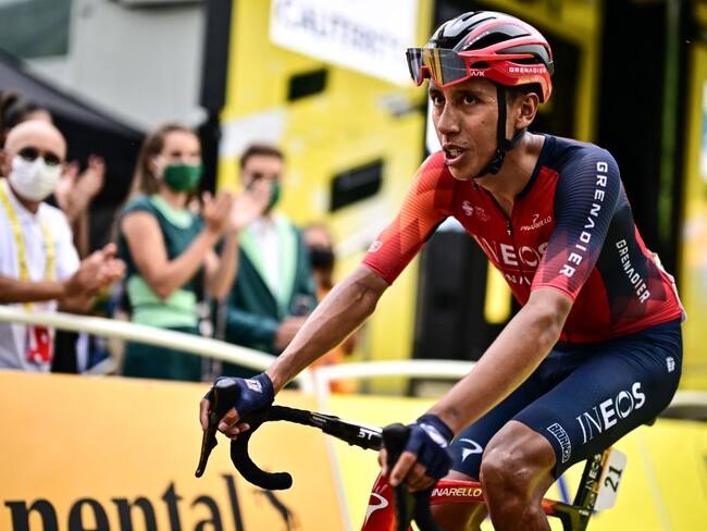 Egan Bernal en la etapa 6 del Tour de Francia (Photo by Marco BERTORELLO / AFP) (Photo by MARCO BERTORELLO/AFP via Getty Images)