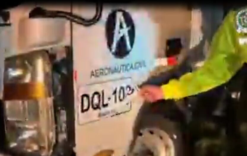 Foto: Cortesía video Policía Nacional