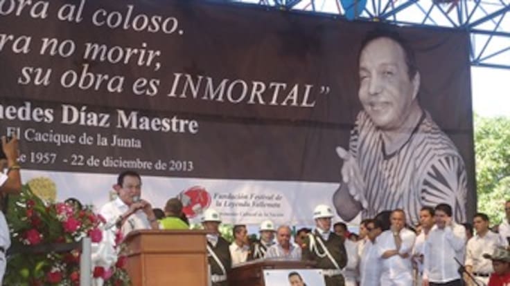 Multitudinaria despedida a Diomedes Díaz