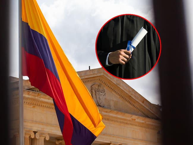 Bandera Colombia y diploma. Fotos: Getty Images