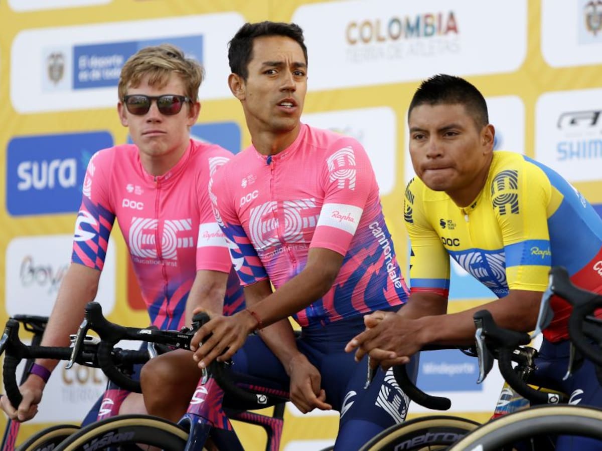 El EF Education First ganó la contrarreloj y Jonathan Caicedo es el líder