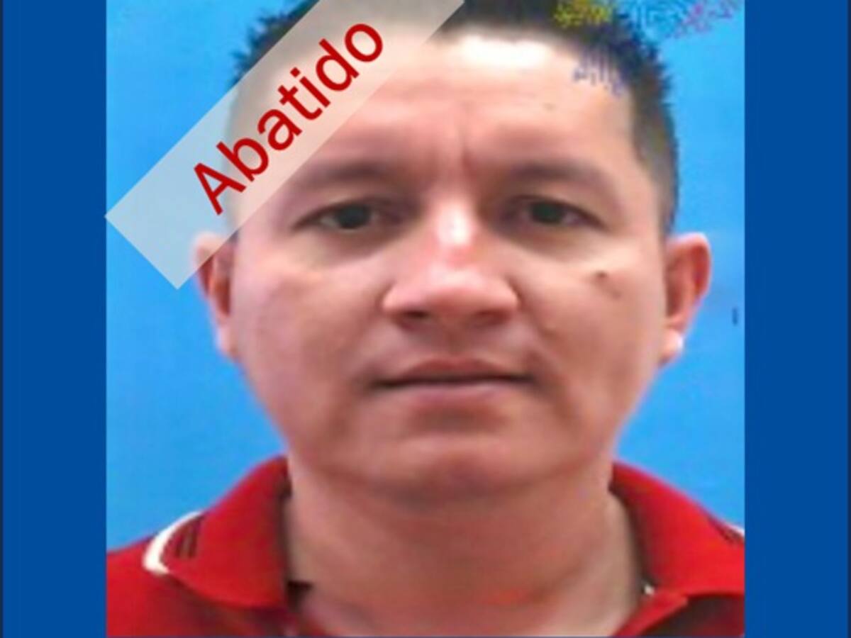 Rionegro: abatido el enlace de “Los Choneros” con el Clan del Golfo para exportar cocaína a EE. UU.