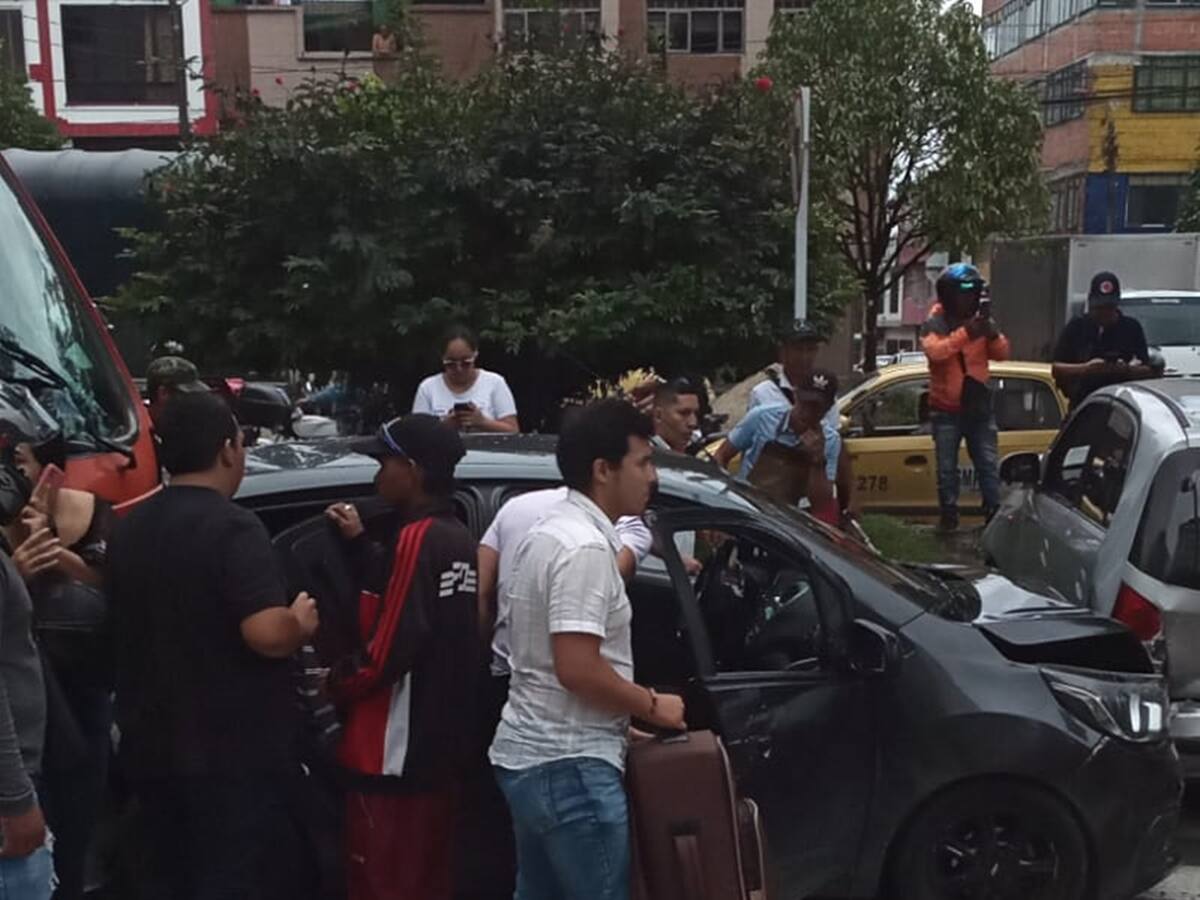 Choque múltiple dejó tres personas heridas en Ibagué