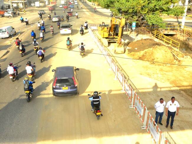 Habilitan otro carril para tráfico vehicular en zona de trabajos del acueducto