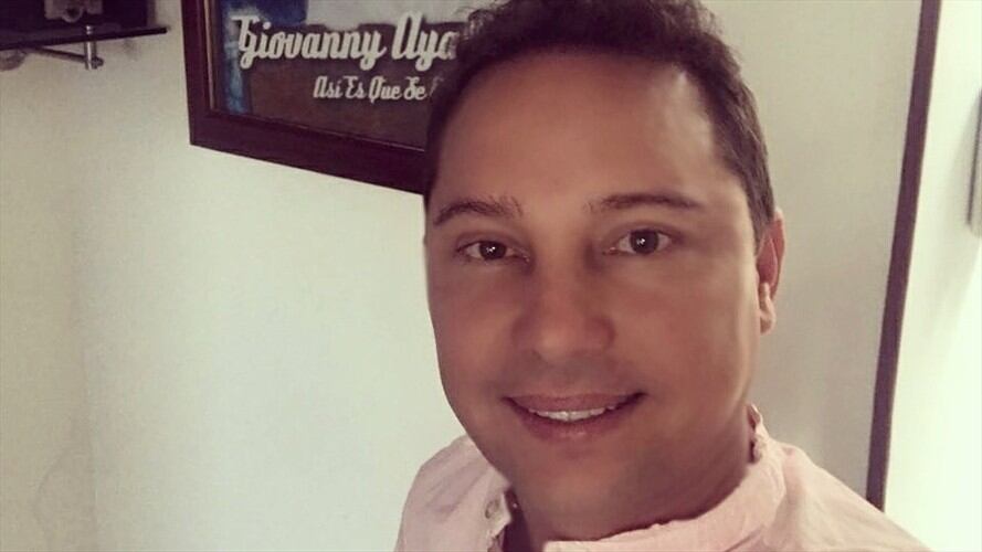 Cantante Giovanny Ayala . Foto: Twitter: @giovannyayalaof