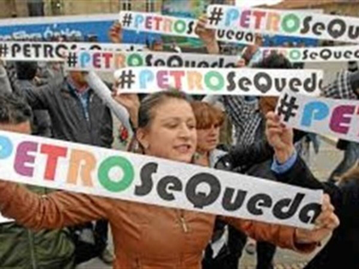 Seguidores de Petro protestaron en Cartagena, para apoyar marcha de Bogotá
