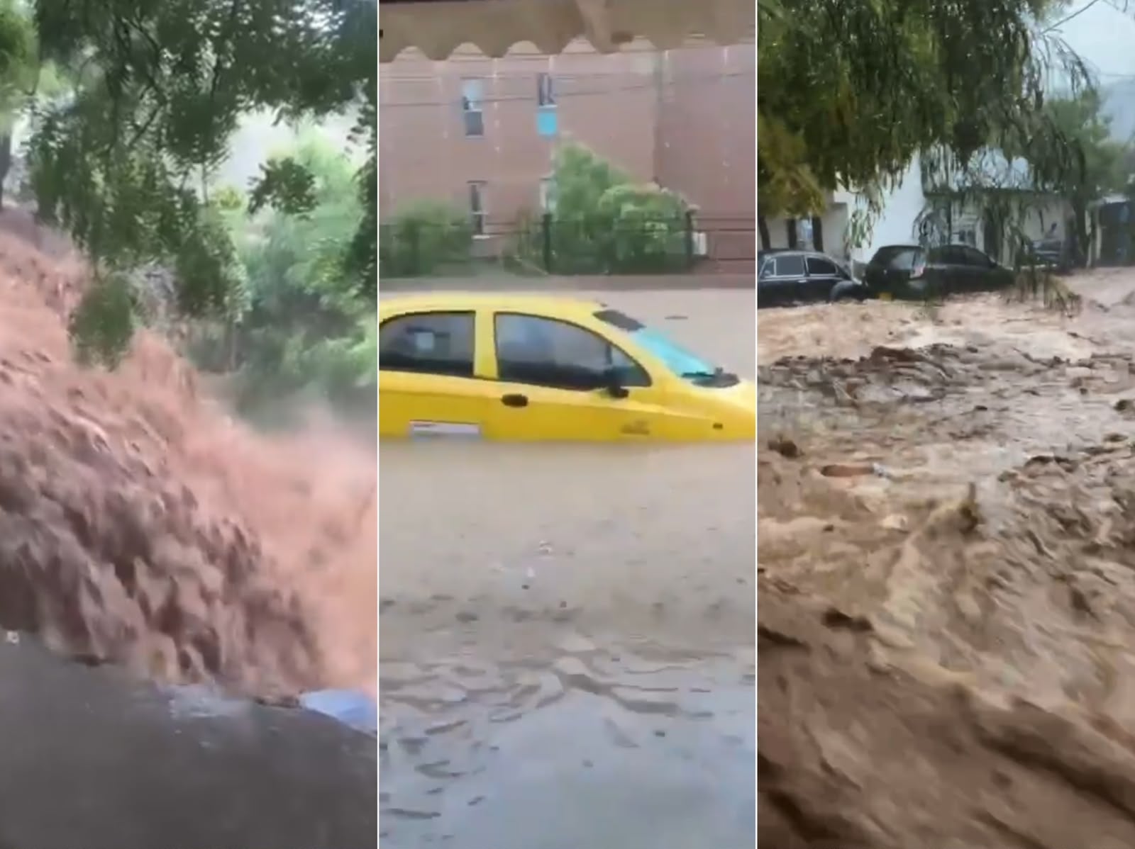 Fuertes lluvias dejan afectaciones en al menos 11 sectores de Santa Marta: alcaldía activó PMU. / Cortesía - Capturas de video 