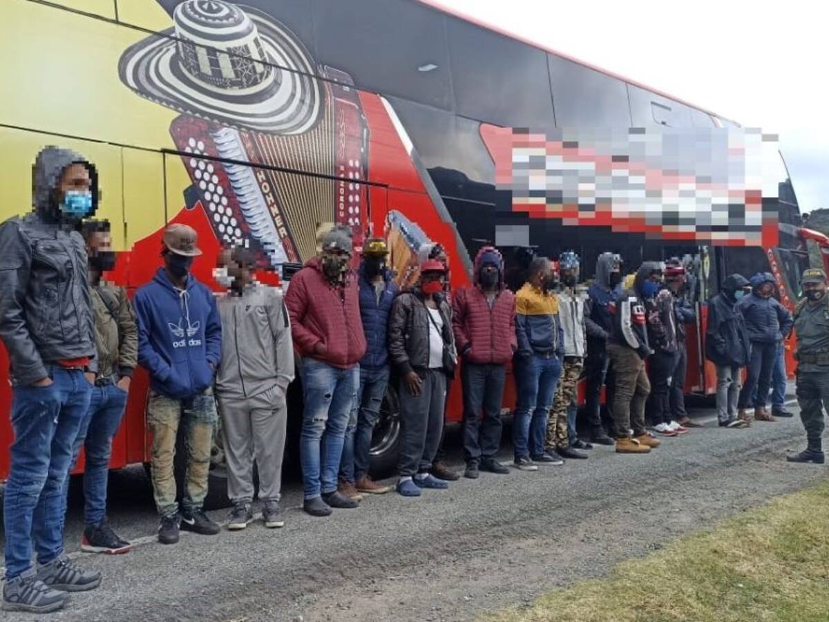 Van 42 capturados en Nariño por tráfico de migrantes