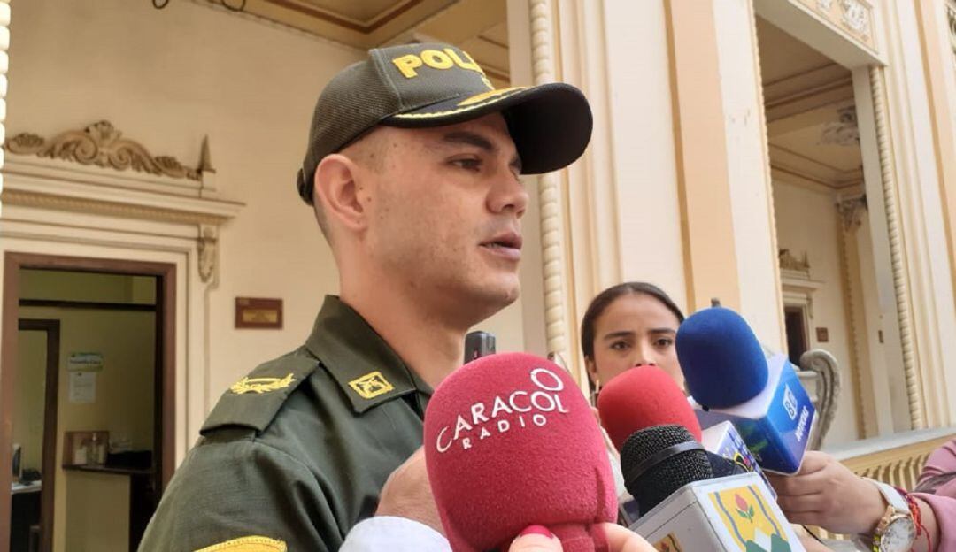 Mayor Andrés Mendoza, jefe de la seccional de Tránsito y Transporte de Caldas