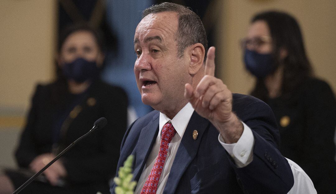 El presidente guatemalteco, Alejandro Giammattei.