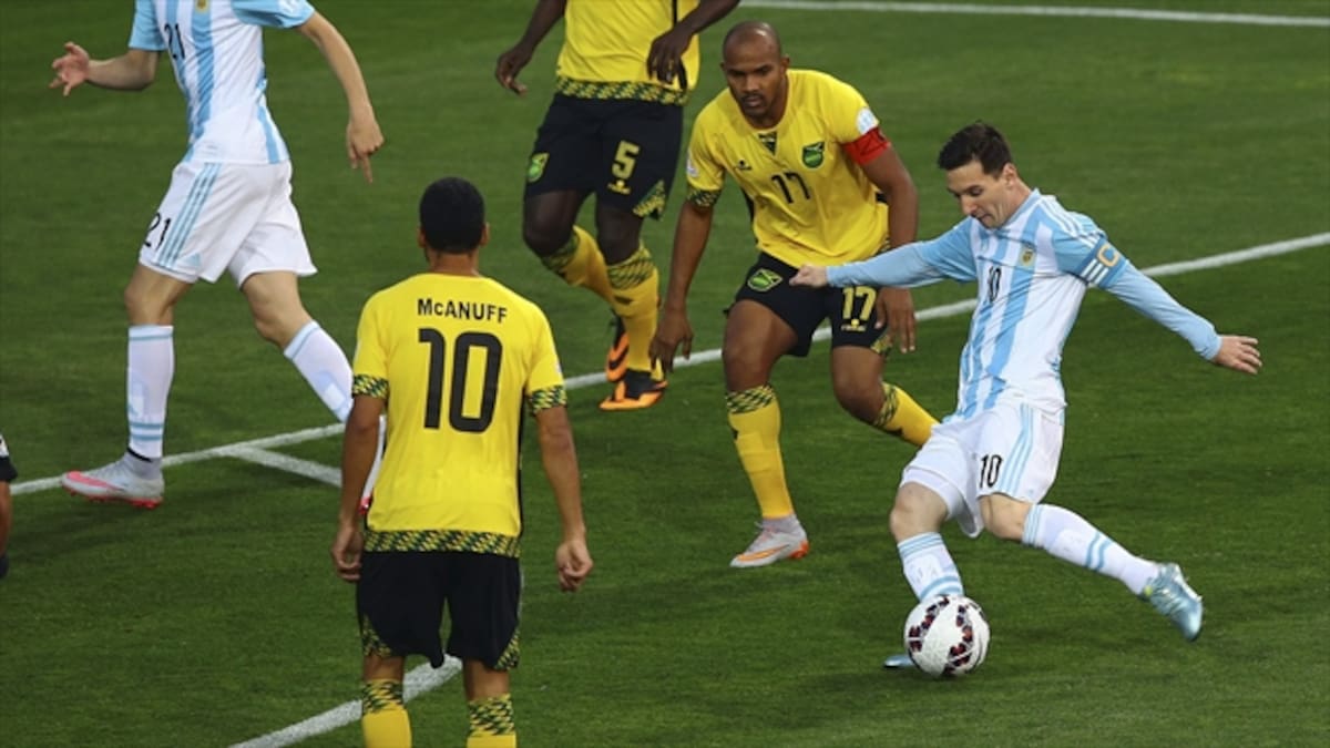 Reviva el primer gol del partido entre Argentina y Jamaica