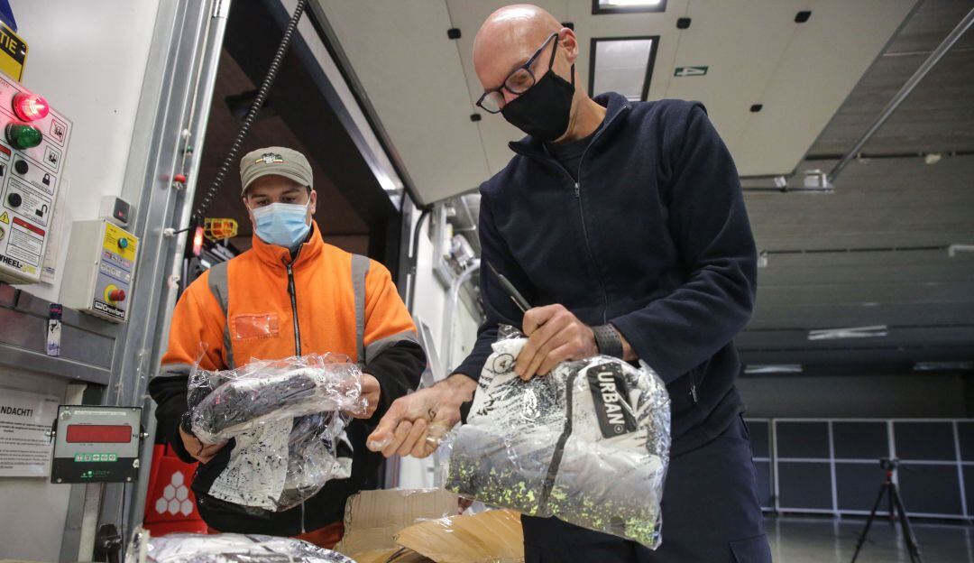 Operativo policial en el puerto de Amberes