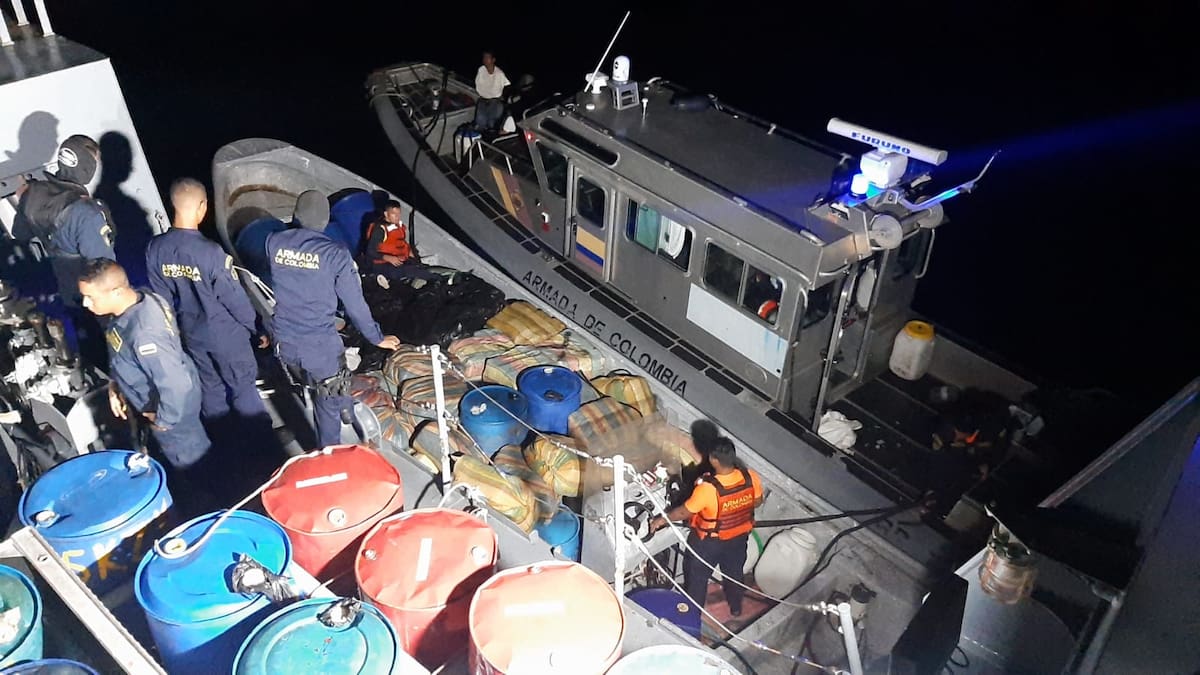 Cinco extranjeros transportaban marihuana en aguas de Buenaventura, Valle