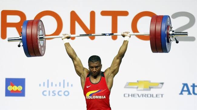 Óscar Figueroa, pesista colombiano. Foto: Colprensa