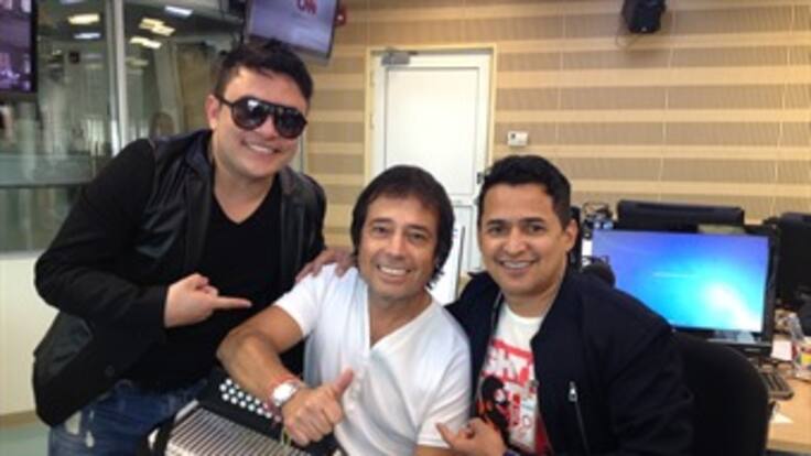 Jorge Celedón, en los estudios de Caracol Radio
