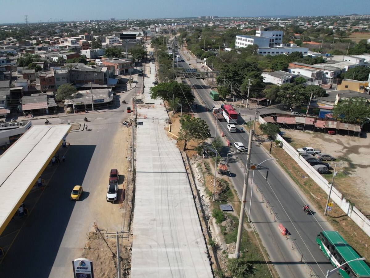 Vía Circunvalar en Soledad ya tiene 300 metros habilitados