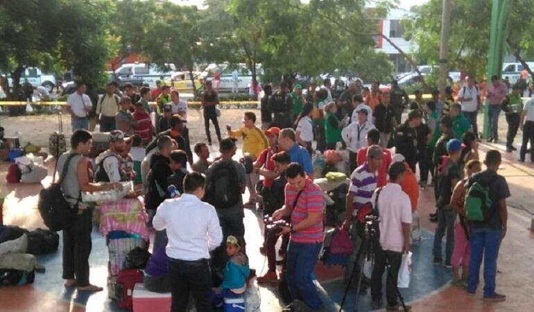 Desalojo del "hotel Caracas" en el barrio Sevilla de Cúcuta