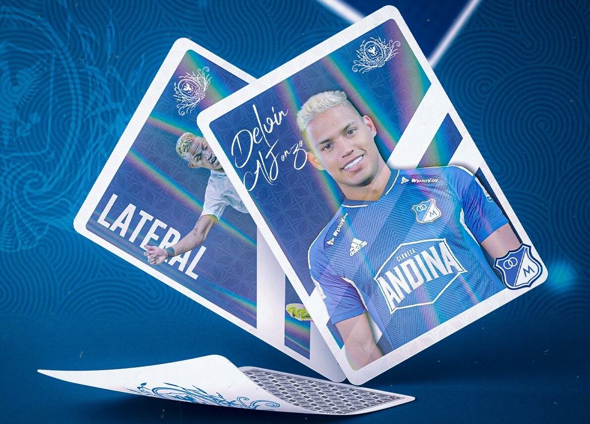 Delvin Alfonzo, nuevo jugador de Millonarios // Twitter (X): @MillosFCoficial