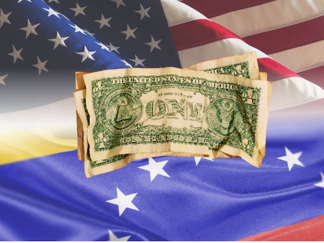 Imagen de la bandera de Estados Unidos tomada de Getty Imagenes (Crédito: Tetra Images) // Imagen de la bandera de Venezuela tomada de Getty Imagenes (Crédito: Mariano Sayno) // Imagen del dólar tomada de Getty Imagenes (Crédito: Javier Zayas Photography)