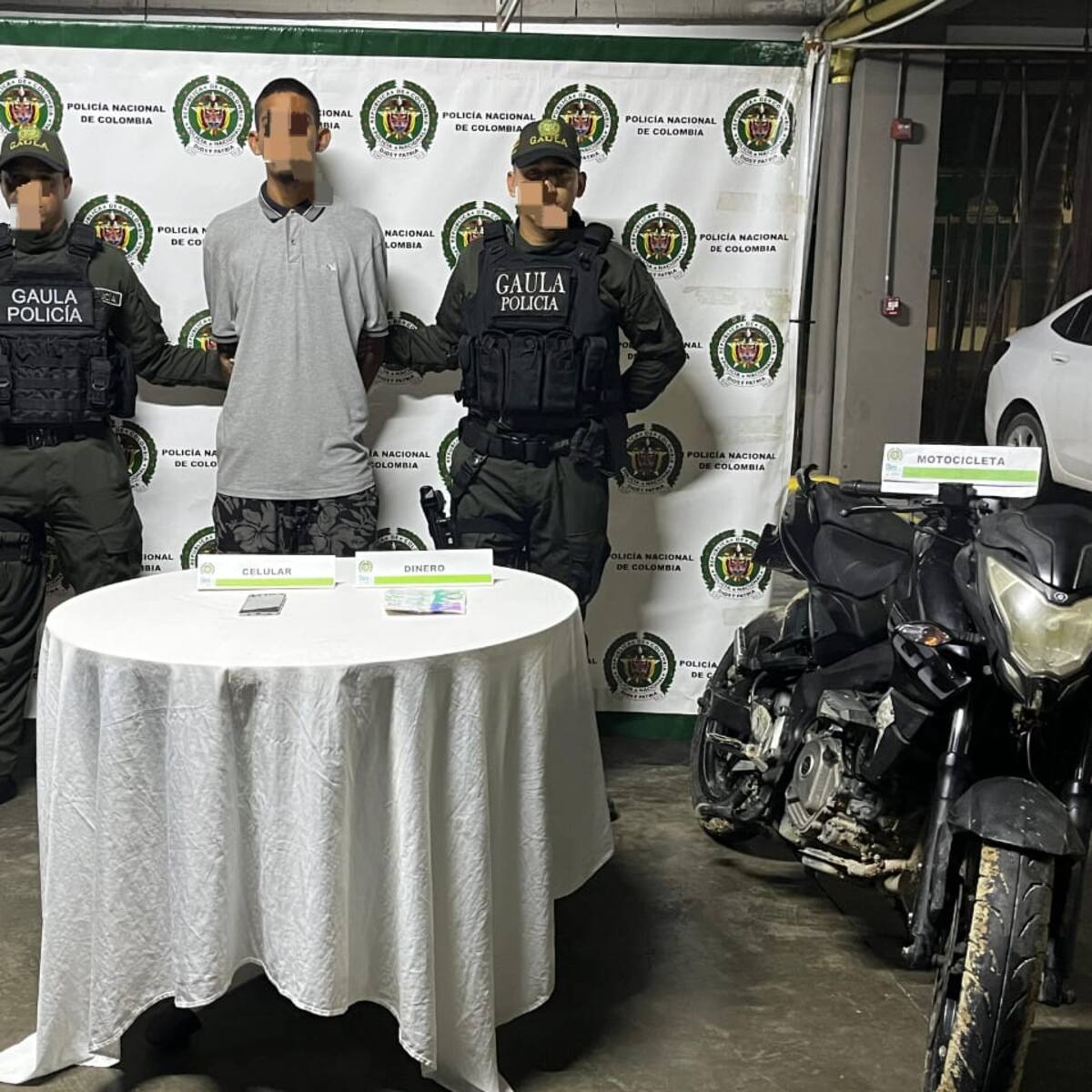 Cuatro capturados tras recibir dinero de presunta extorsión en Cartagena