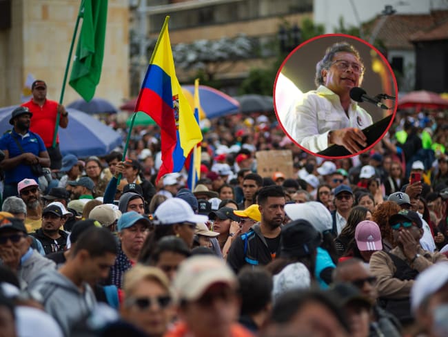 Las Centrales obreras convocaron marchas a favor del Gobierno de Gustavo Petro