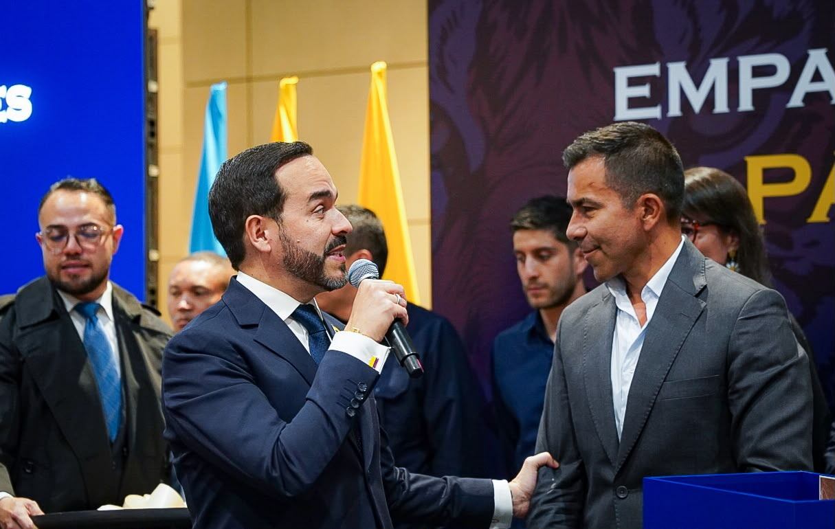 Empalme regional entre Abelardo De La Espriella y Jorge Emilio Rey. Foto: Suministrada.