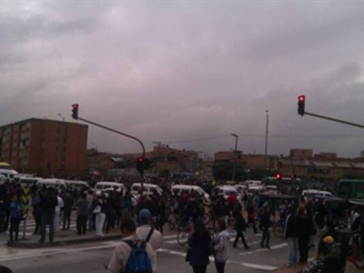 Termina bloqueo en Portal Américas de Transmilenio
