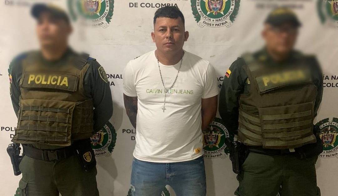 Alias Jairo, capturado por la Policía.