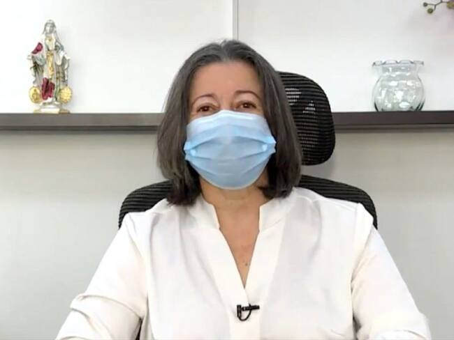 La secretaria de salud del Valle del Cauca, María Cristina Lesmes