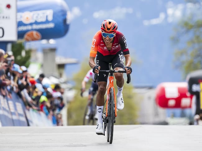Egan Bernal, pedalista colombiano en el Tour de Romandía. (Ciclismo, Suiza) EFE/EPA/JEAN-CHRISTOPHE BOTT