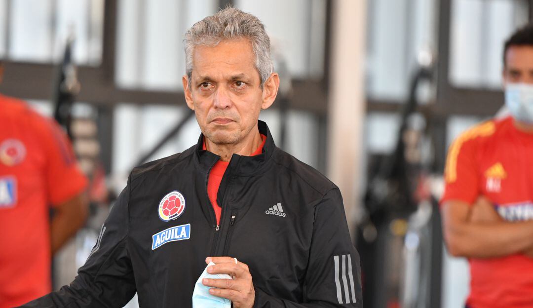 Reinaldo Rueda  en el microciclo con jugadores de la Liga Colombiana realizado en febrero 