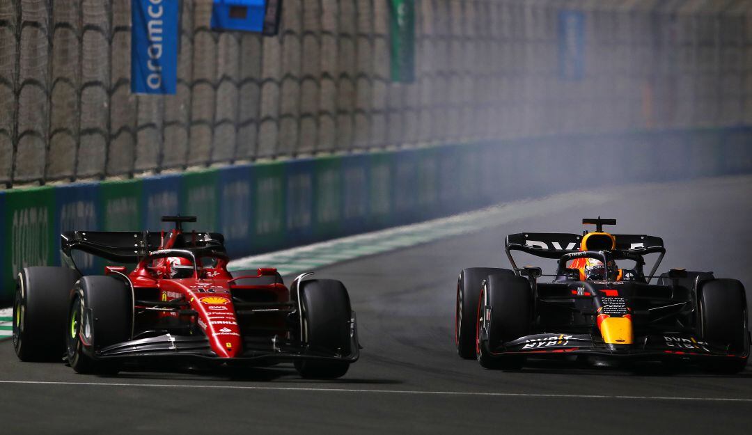 Max Verstappen y Charles Leclerc