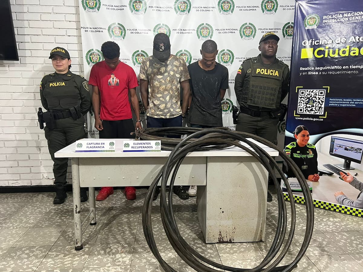 Nueve bandas dedicadas al hurto a la infraestructura de Emcali han sido desarticuladas