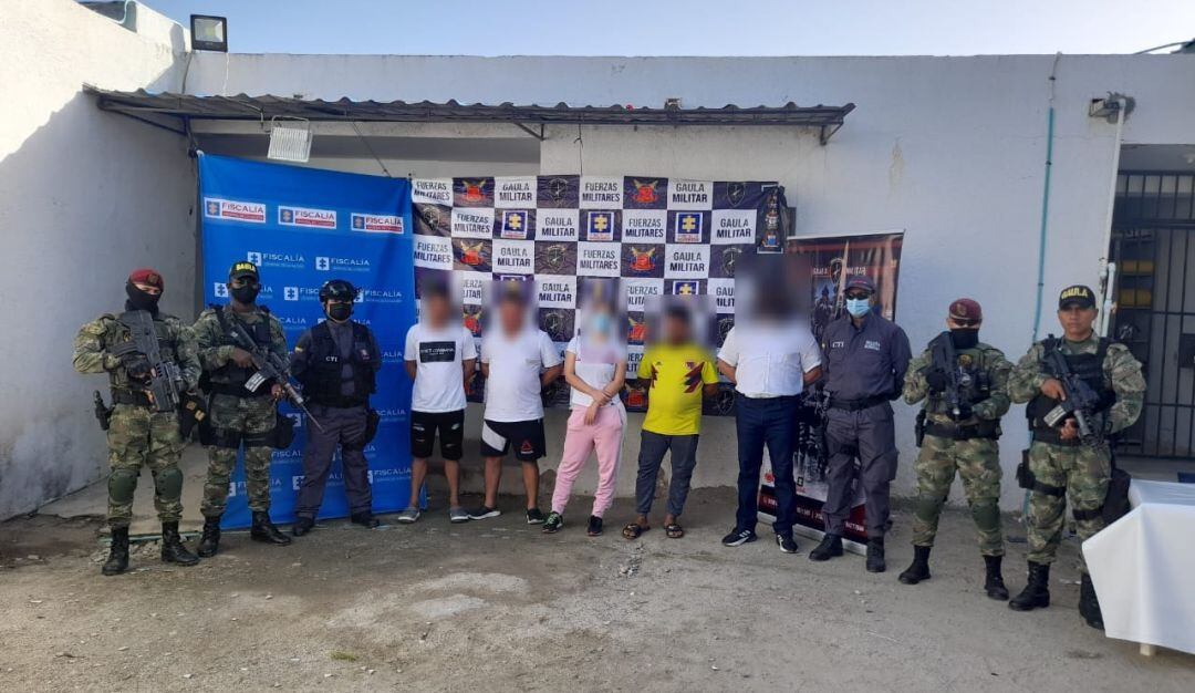 Capturados en allanamientos que permitieron la captura de alias Arcángel 