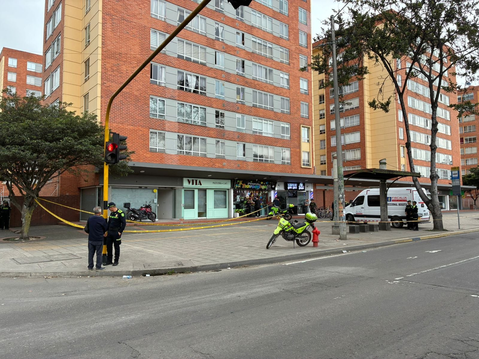 Hecho de sicariato en el barrio Salitre de Bogotá.