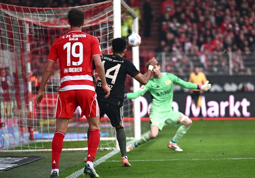 Momento del gol de Luis Díaz al Unión Berlín / Getty Images