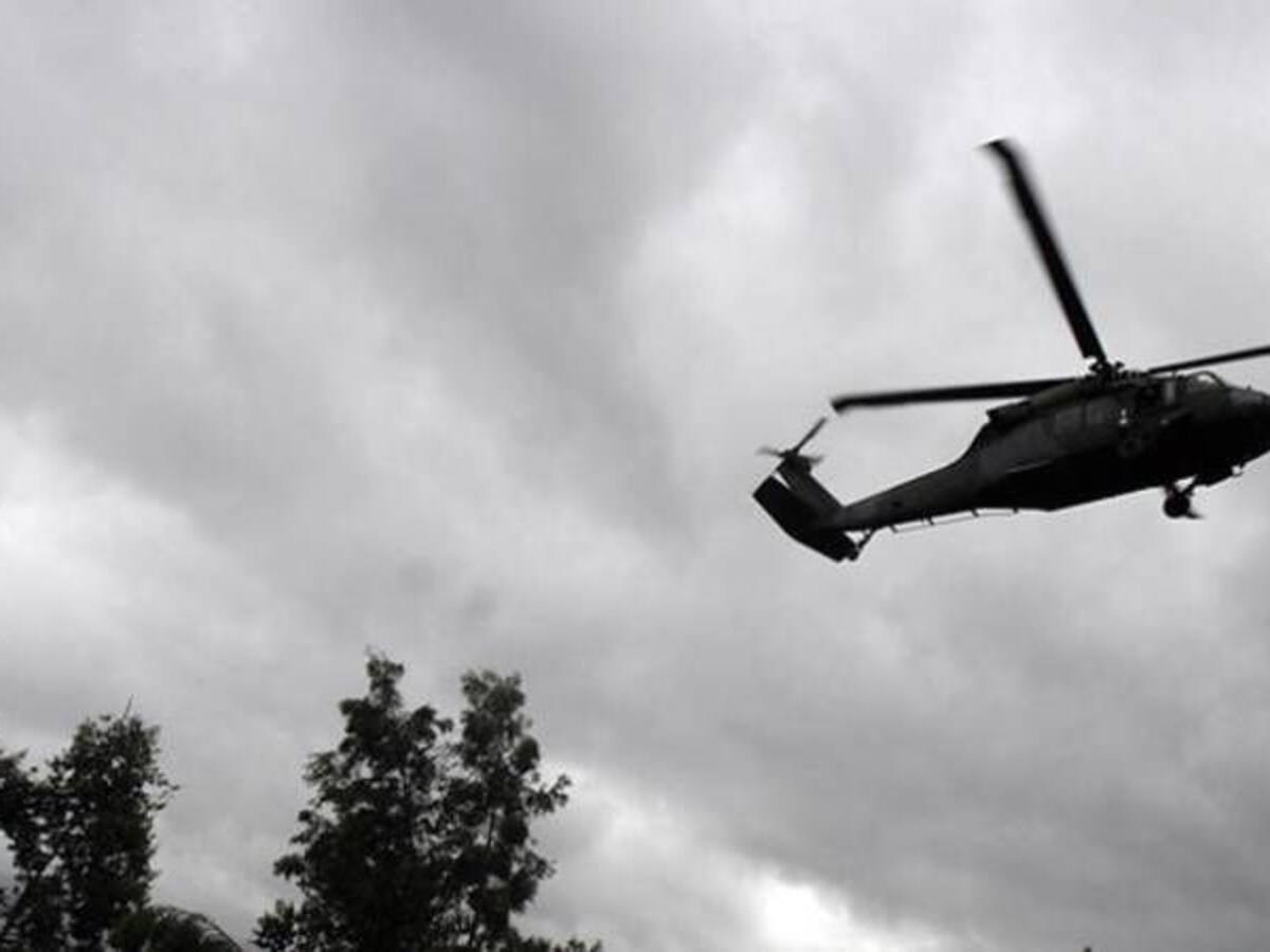 Desapareció helicóptero del Ejército en el sur del Cauca