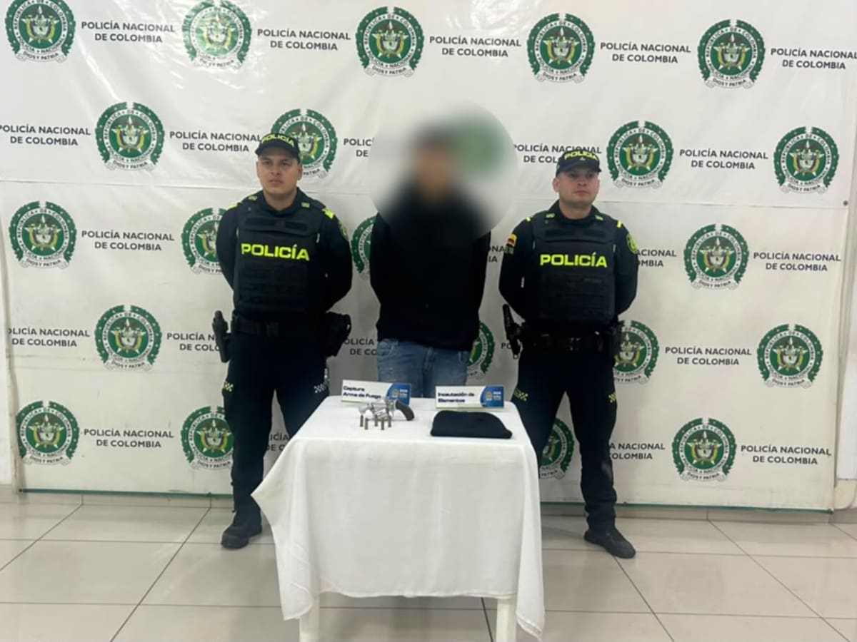 Capturan a presunto sicario de “Los del Sur” vinculado a tres homicidios en Bucaramanga