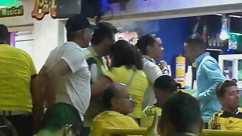 Barranquilla goza con el triunfo del seleccionado colombiano.