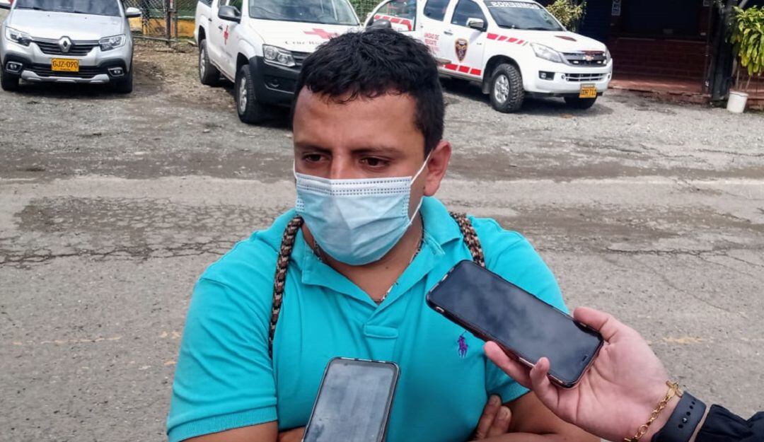 Jeison Estiven Navarrete Gómez, trabajador habitual de la mina