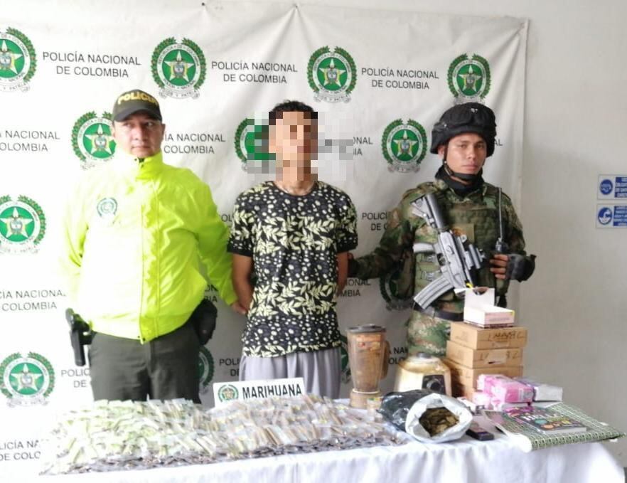 Falso domiciliario capturado- foto alcaldía de Itagüí