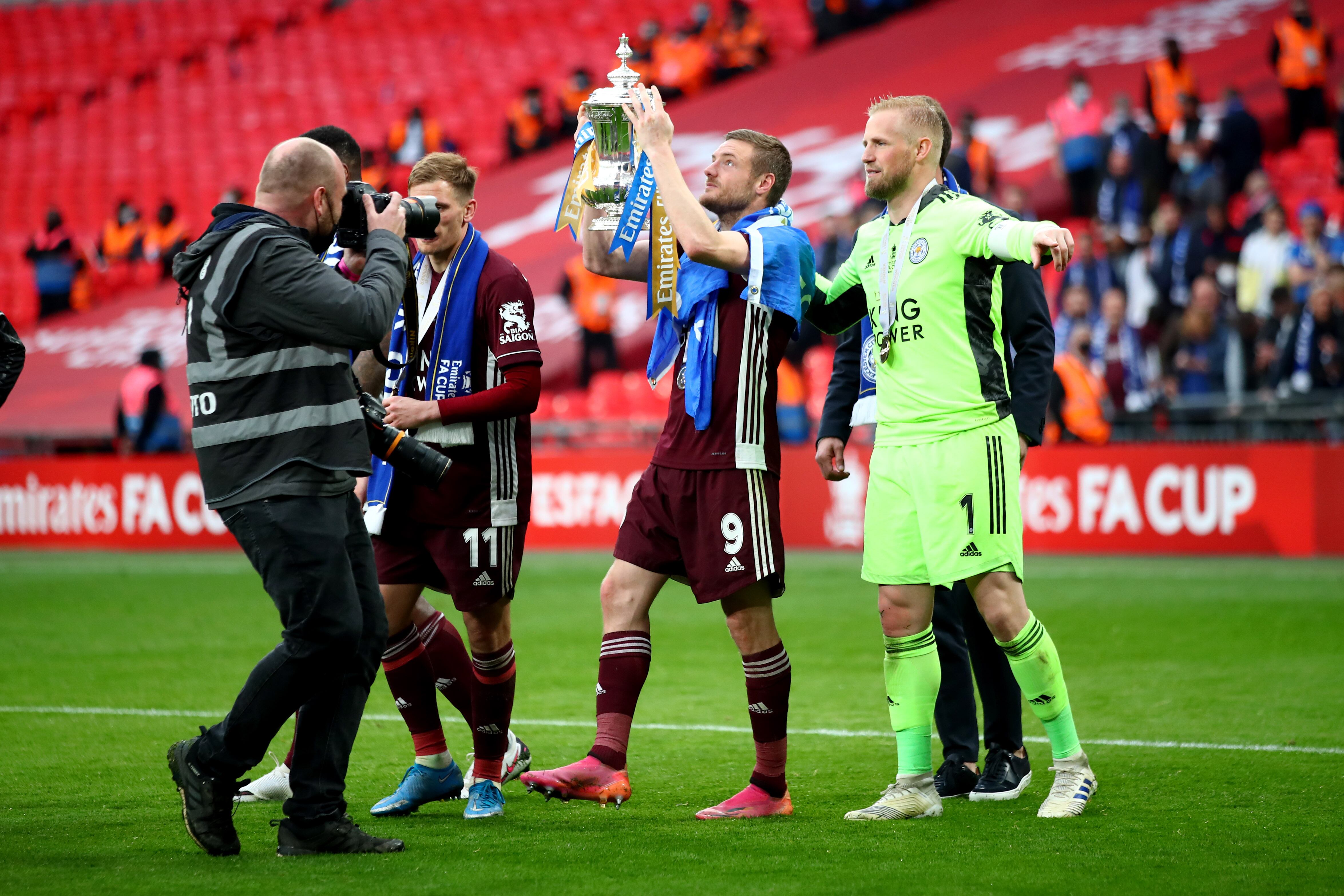Leicester City celebrando la FA Cup. Foto: Getty Images.