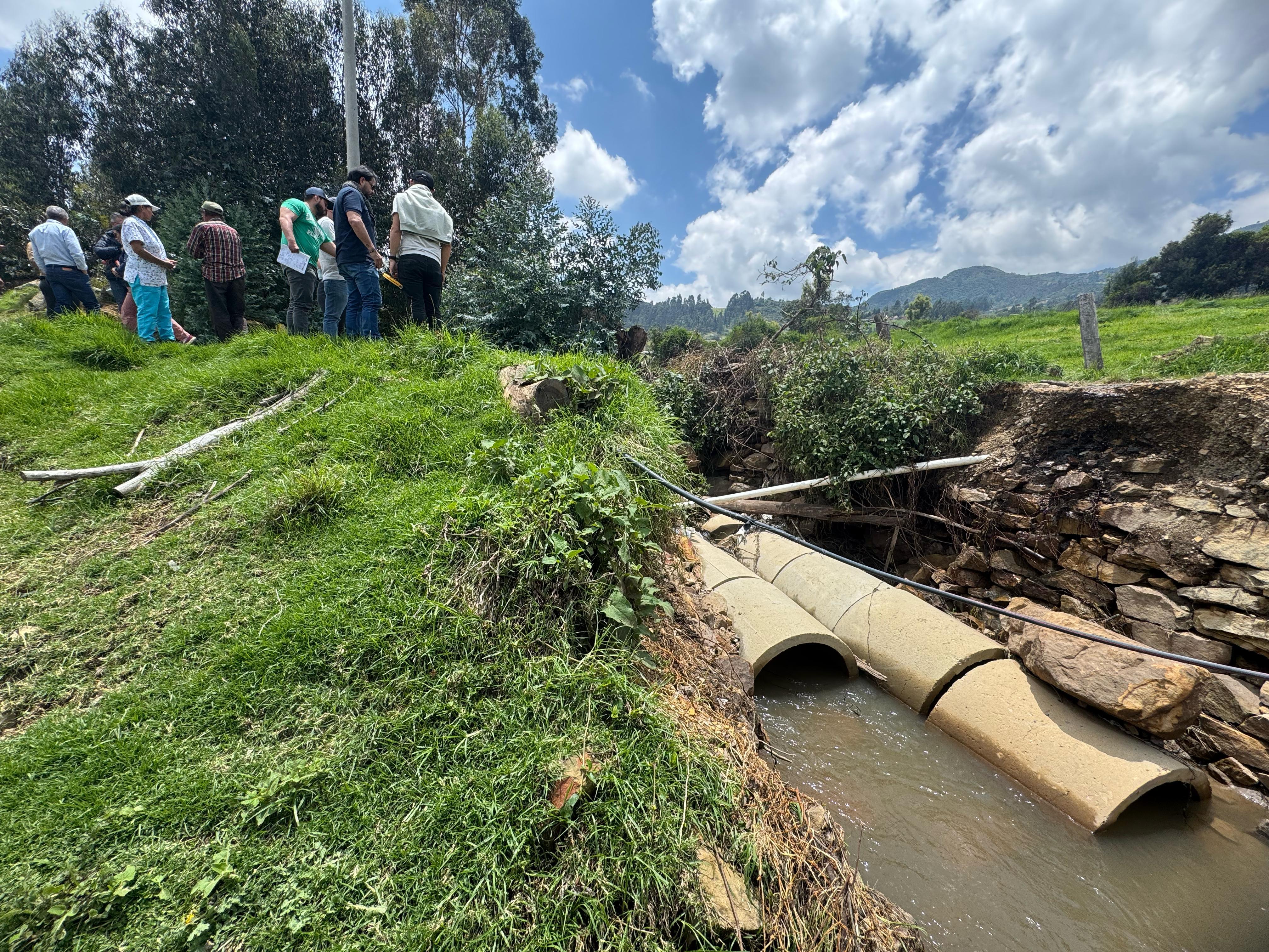 Son varias veredas con afectaciones por las fuertes lluvias. Foto | Alcaldía de Samacá